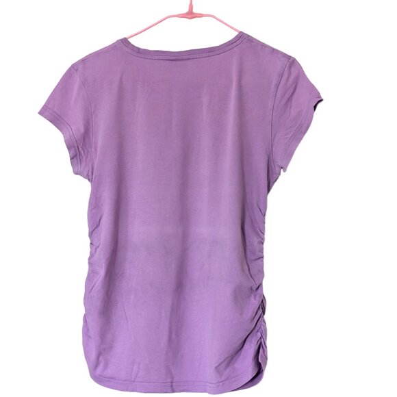 BENCH Purple Scrunched Girl's T-Shirt XL (14-16) - Picture 2 of 8